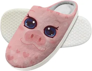 Forchrinse Christmas Bell Girls Plush House Slippers Boys Christmas Slippers Non Slip Winter Warm Slippers for Kids Slip on Home Clogs Slippers