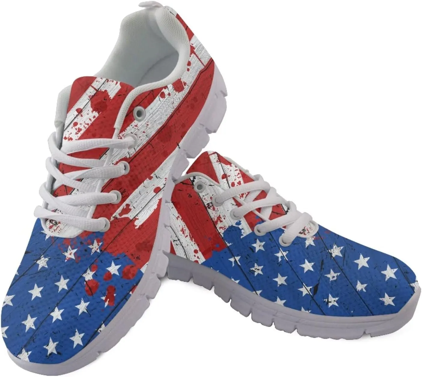 Forchrinse Cute Jean Cat with Green Eyes Women's Walking Running Shoes Slip on Easy Sneaker Sports Causal Athletic Shoes