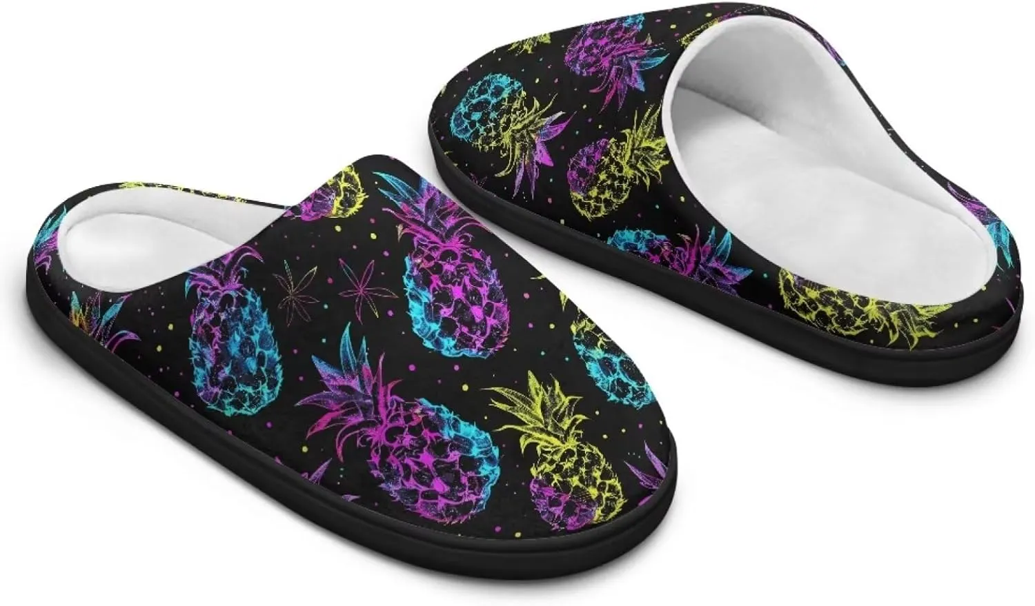 Fuzzy Slippers for Women,Soft Warm House Slippers Fruit Theme Strawberry Slippers Anti Skid Bedroom Slippers Home Shoes