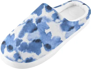 GAIGEO Slippers Women Doodle Cow Black White, Memory Foam Winter Shoes for Women, Soft Comfort for Home or Outdoor Use