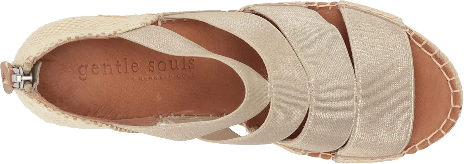 Gentle Souls by Kenneth Cole Women's Charli Four Elastic Heeled Sandal