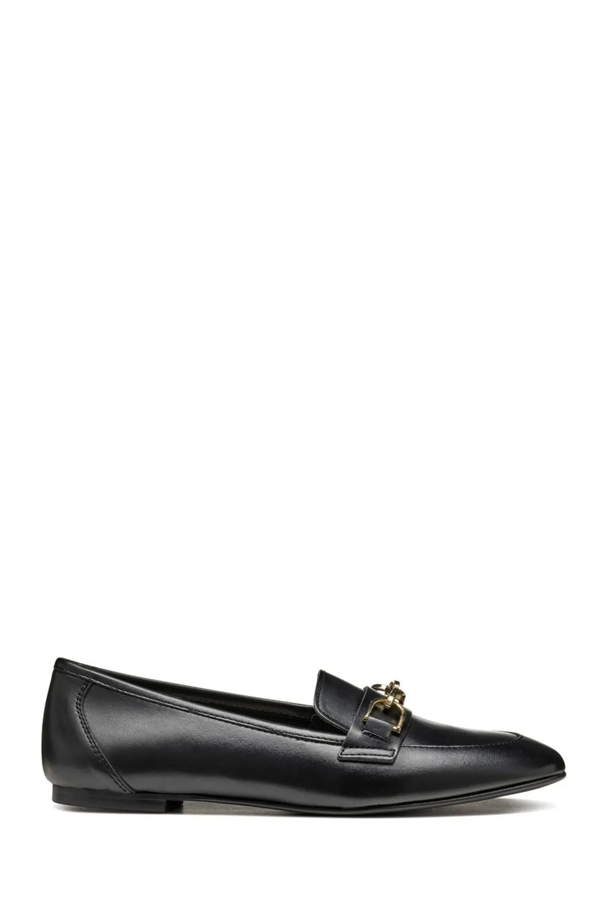Geox Kadın Siyah Llizia Deri Maskülen Loafer