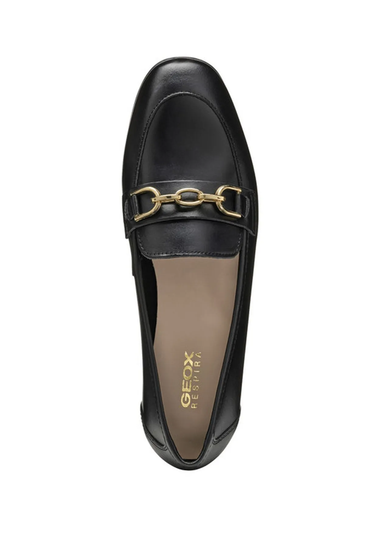 Geox Kadın Siyah Llizia Deri Maskülen Loafer