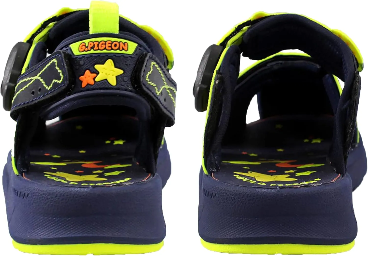 Gold Pigeon Shoes Kids TOE GUARD Easy Snap Lock Closed Toe Athlete Sandals