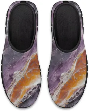 GOSTONG Sneakers for Women Comfort Soft Non Slip Outdoor Running Sneakers Casual Slip-on Home Walking Loafers Black US 5.5-11.5