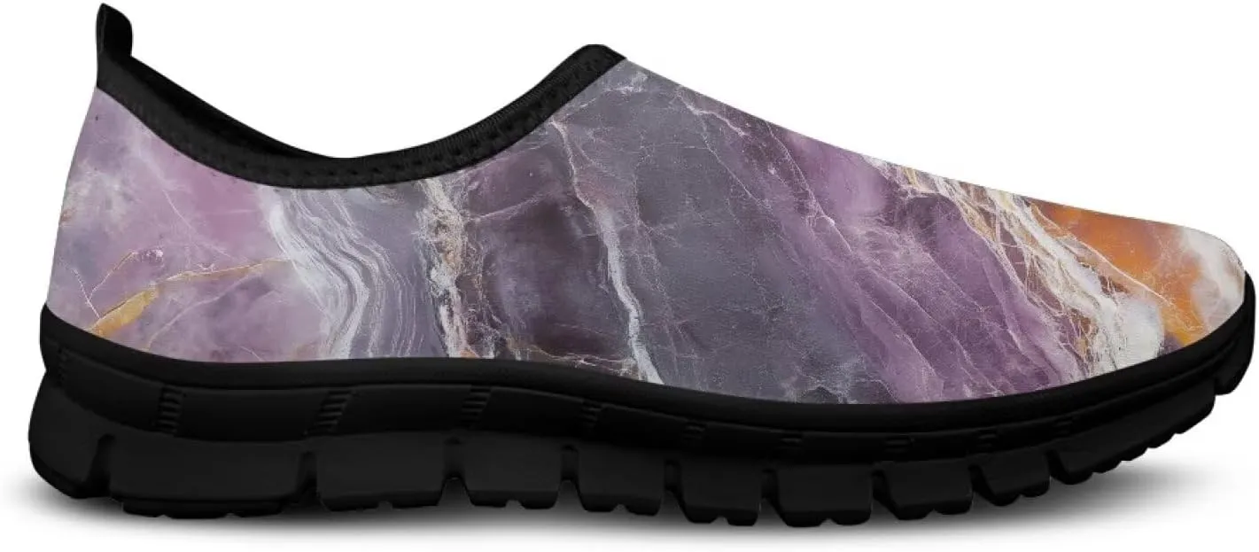 GOSTONG Sneakers for Women Comfort Soft Non Slip Outdoor Running Sneakers Casual Slip-on Home Walking Loafers Black US 5.5-11.5