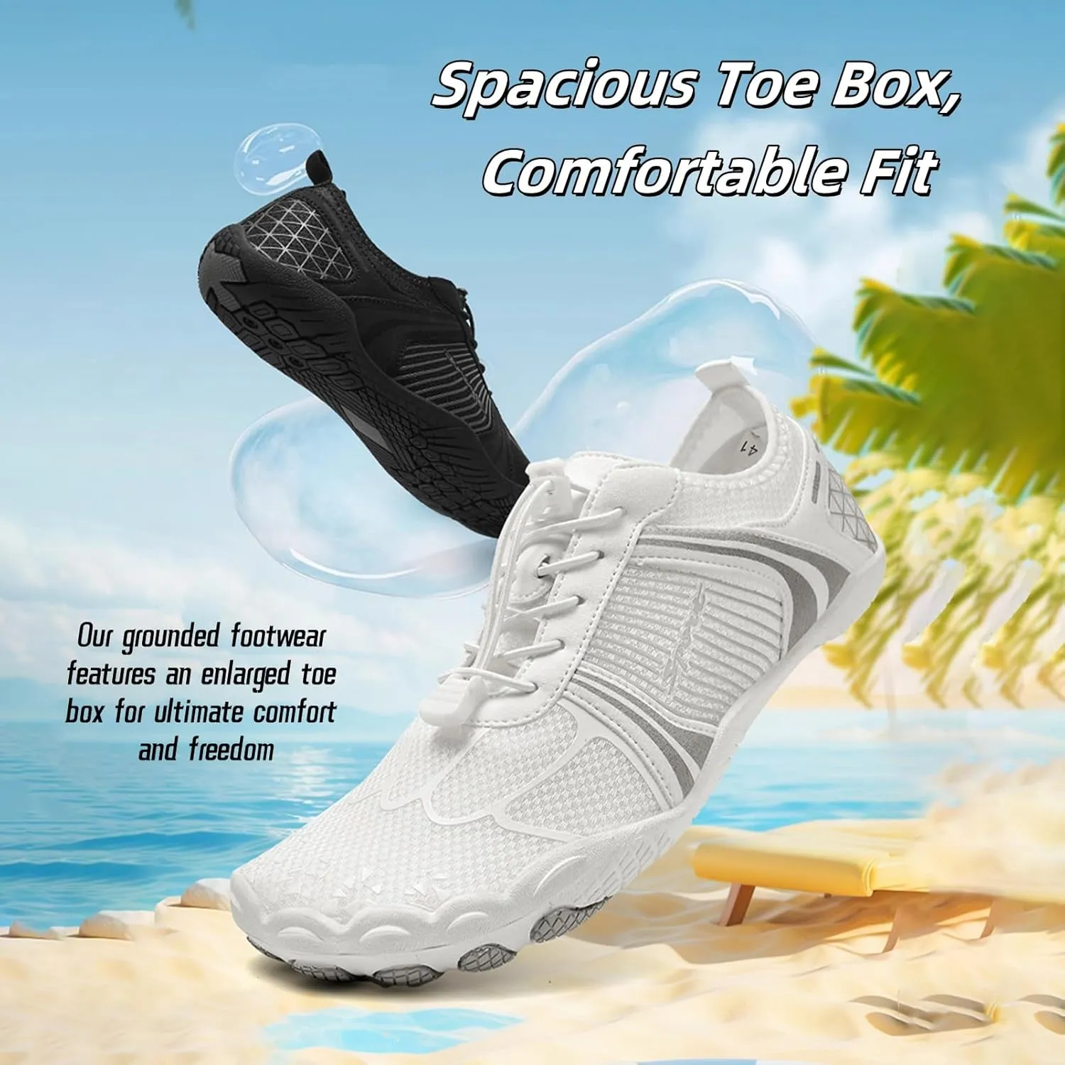 Grounding Shoes with Copper, Grounded Footwear for Women, Grounded Barefoot Shoes with Copper, for Women and Men Soft Comfortable
