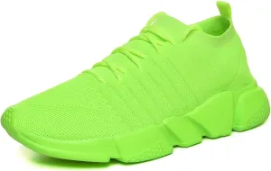 GSLMOLN Mens Womens Fashion Sneakers Unisex Slip on Ultra-Sock Knit Soft Sole Breathable Lightweight Casual Walking Shoes