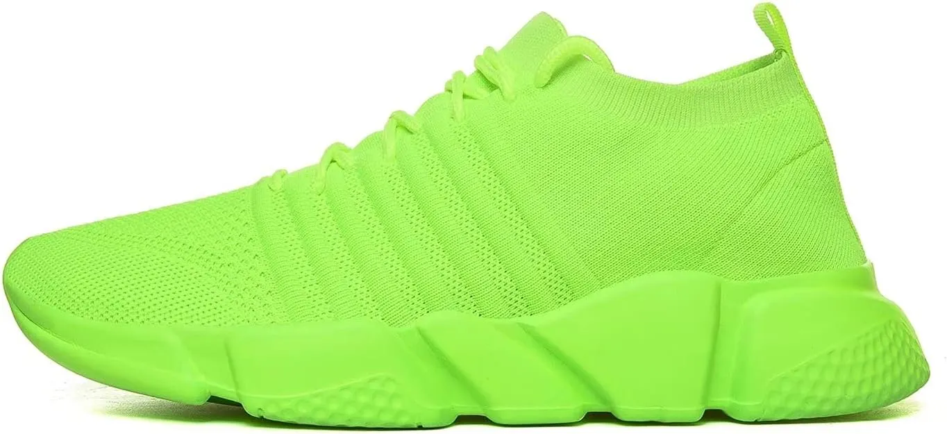 GSLMOLN Mens Womens Fashion Sneakers Unisex Slip on Ultra-Sock Knit Soft Sole Breathable Lightweight Casual Walking Shoes