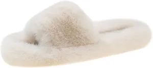 Harssidanzar Women Memory Foam House Bedroom Slippers Sandals Slides Soft Flat Comfy Anti-Slip Open Toe Indoor Outdoor Slip on KL504US