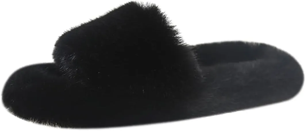 Harssidanzar Women Memory Foam House Bedroom Slippers Sandals Slides Soft Flat Comfy Anti-Slip Open Toe Indoor Outdoor Slip on KL504US