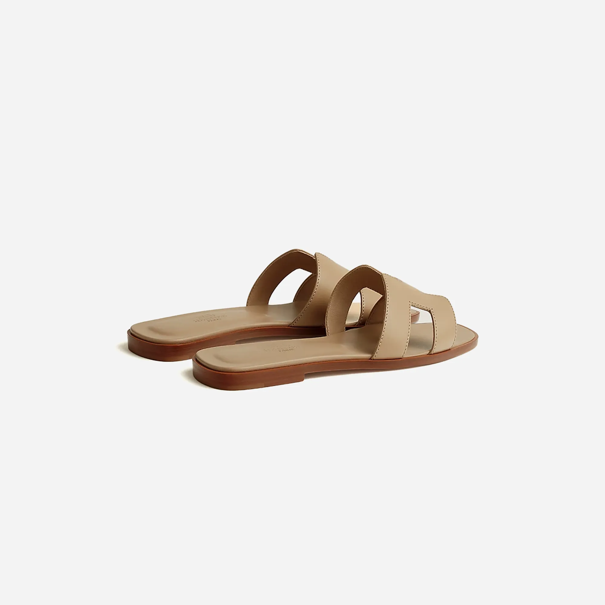 Hermes Oran sandal Beige Lin