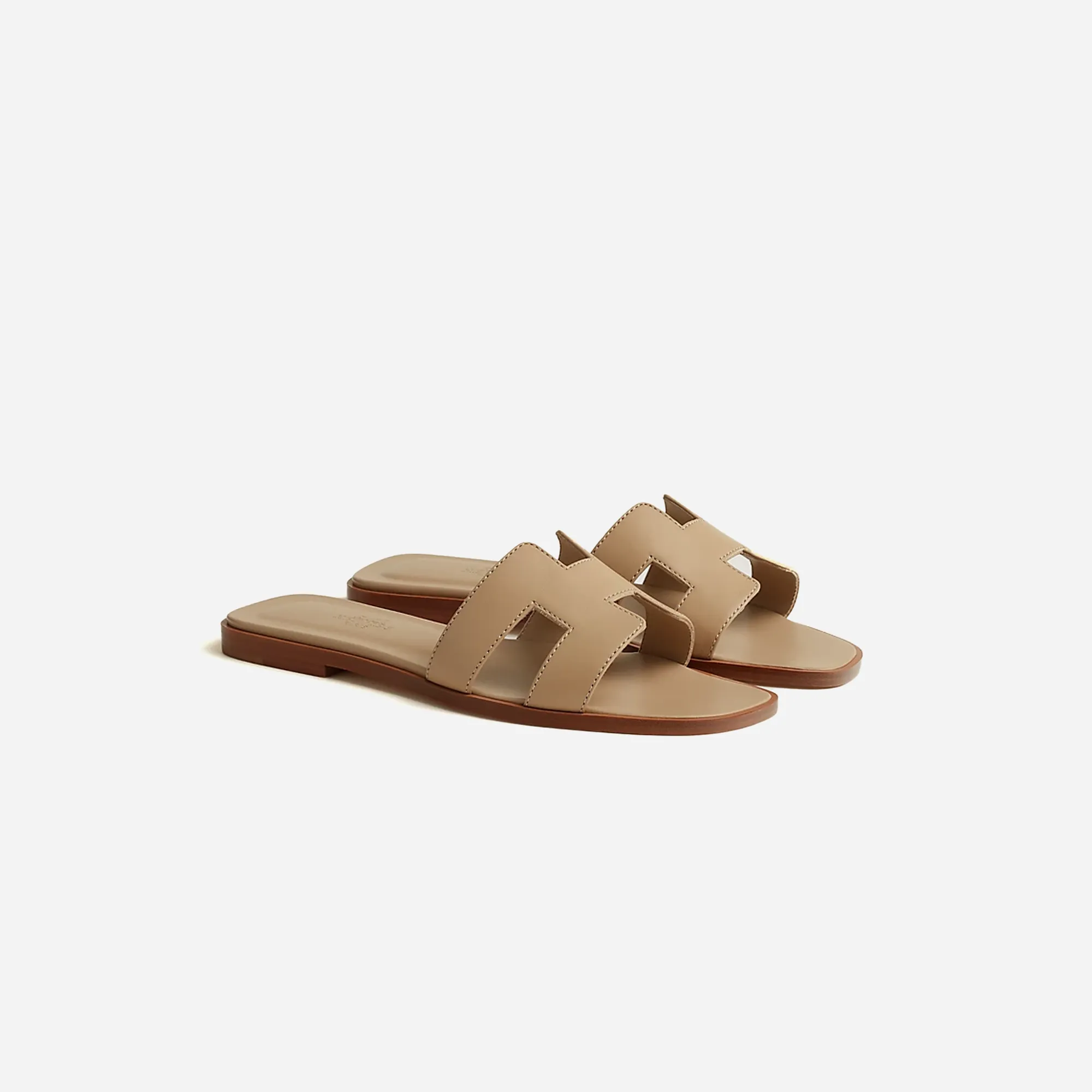 Hermes Oran sandal Beige Lin