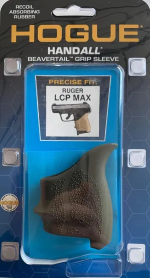 Hogue HandAll Beavertail Rubber Grip Sleeve for Ruger LCP Max