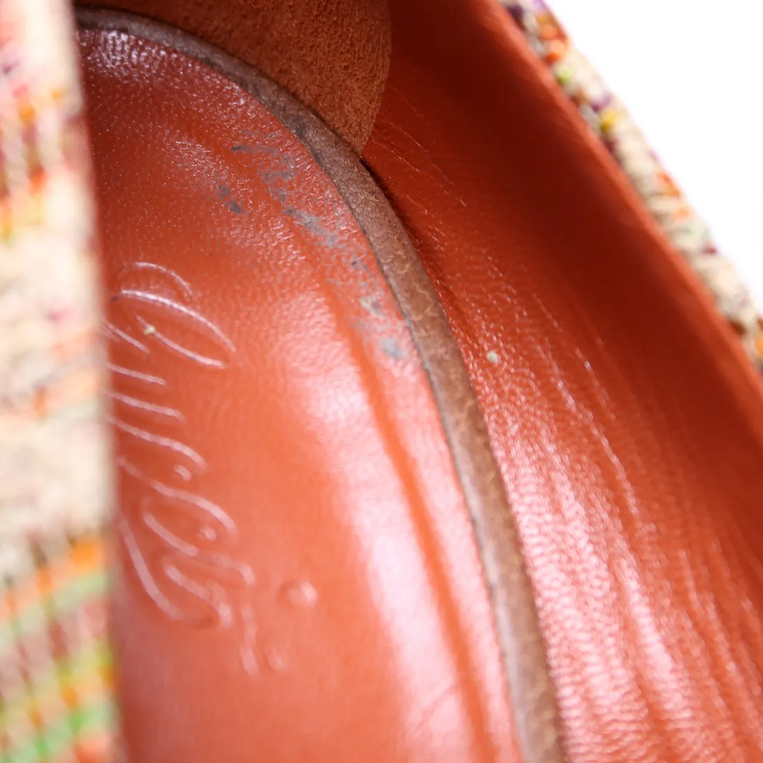 Horsebit Open Toe Pumps Size 39