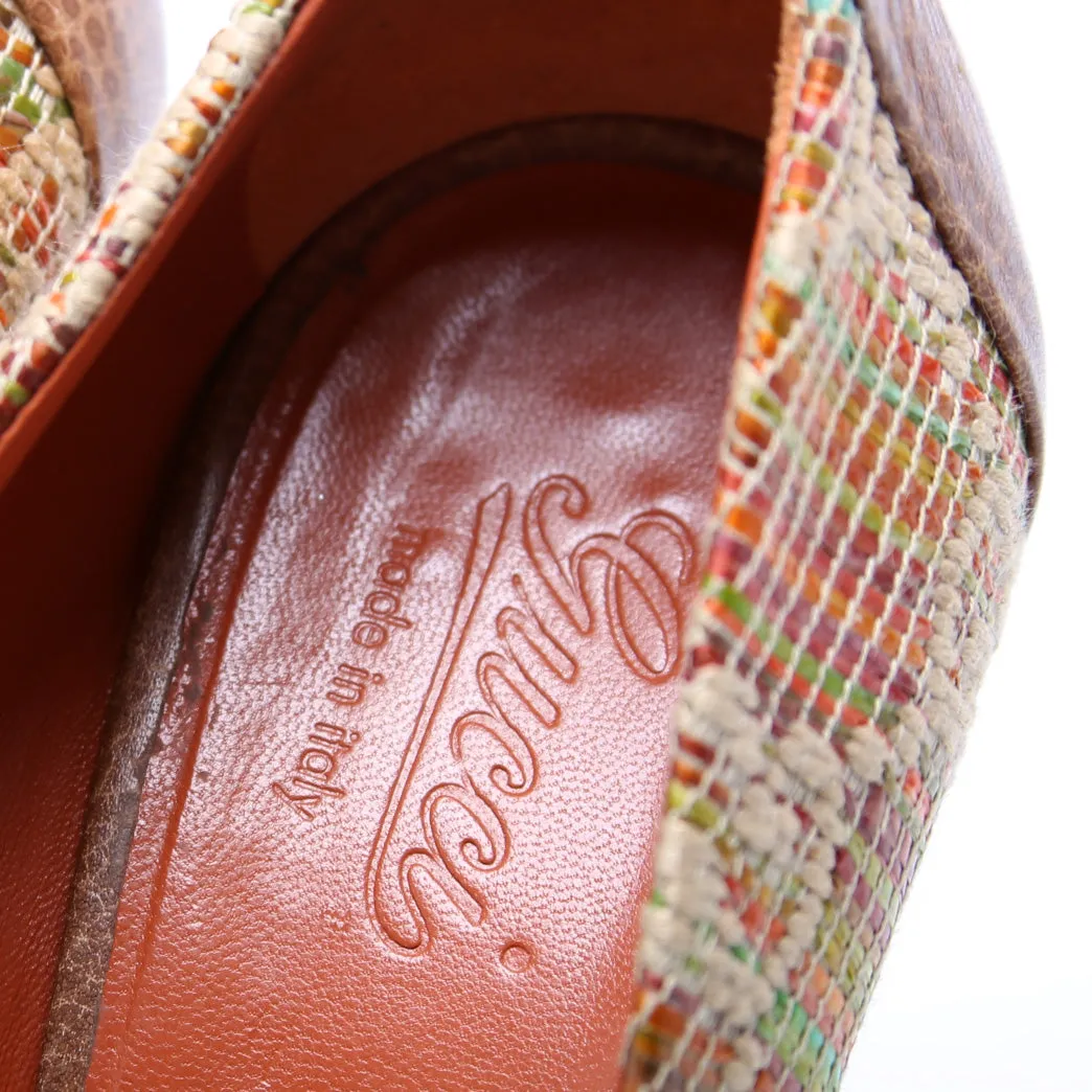 Horsebit Open Toe Pumps Size 39