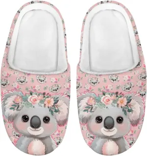 House Slippers for Girls Kids Cozy Fuzzy Slippers Boys Soft Plush Slip On Shoes Cute Winter Bedroom Slipper