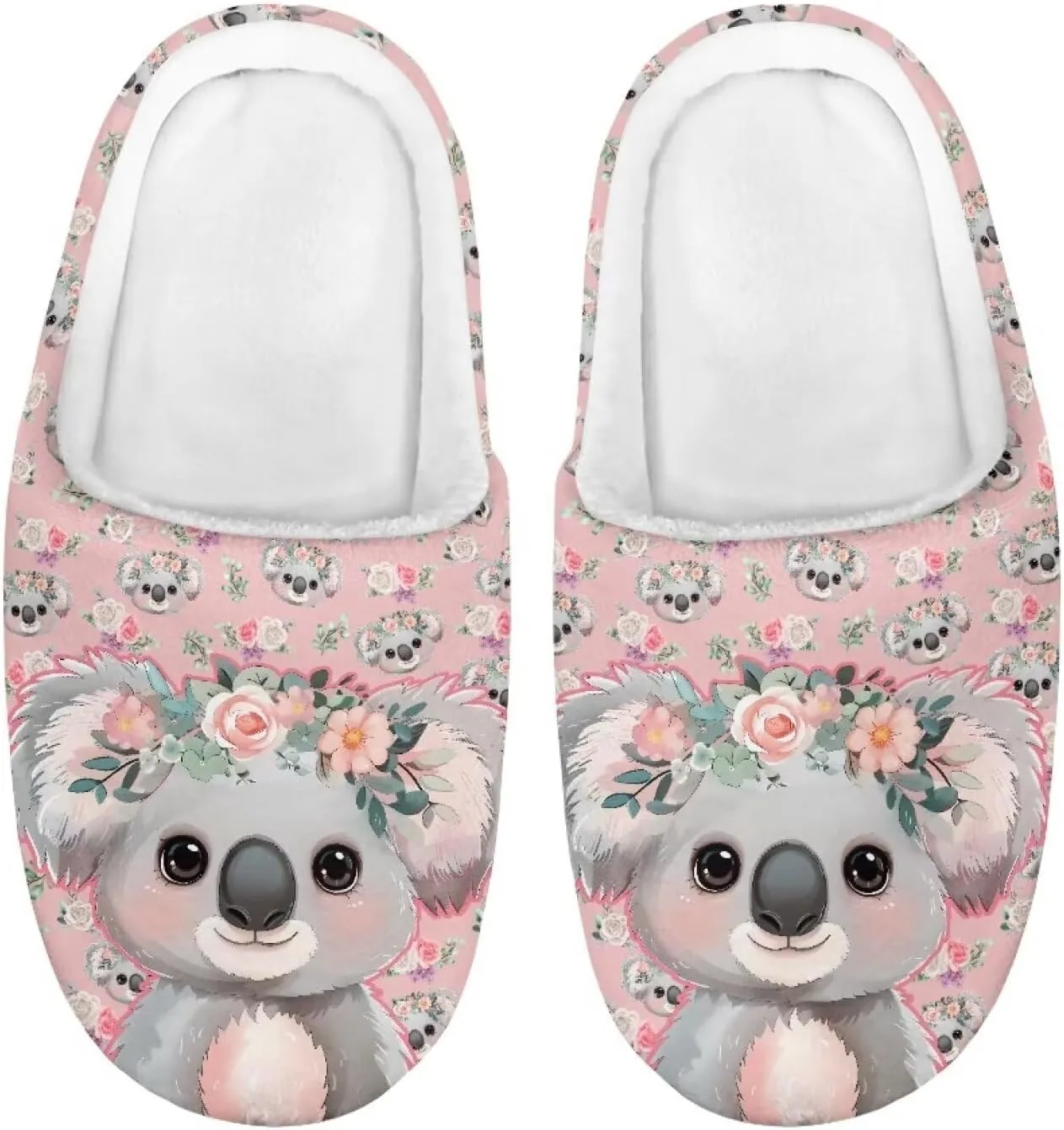 House Slippers for Girls Kids Cozy Fuzzy Slippers Boys Soft Plush Slip On Shoes Cute Winter Bedroom Slipper