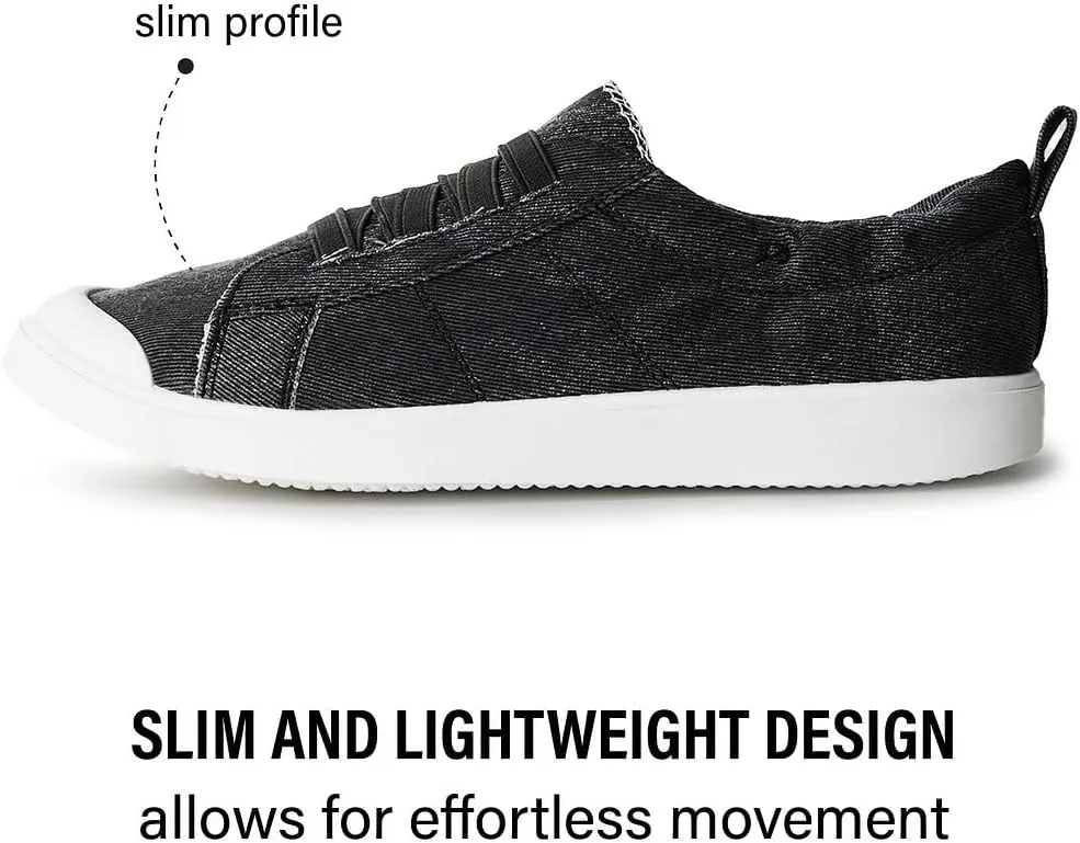 J. Adams Taylor Low-Top Sneakers - Easy Slip-on Elastics Shoe Laces - Comortable Walking Shoes