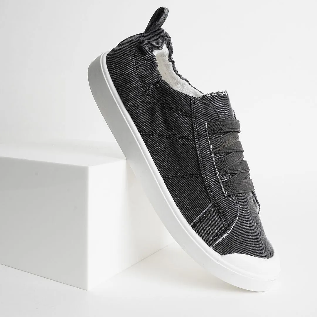 J. Adams Taylor Low-Top Sneakers - Easy Slip-on Elastics Shoe Laces - Comortable Walking Shoes