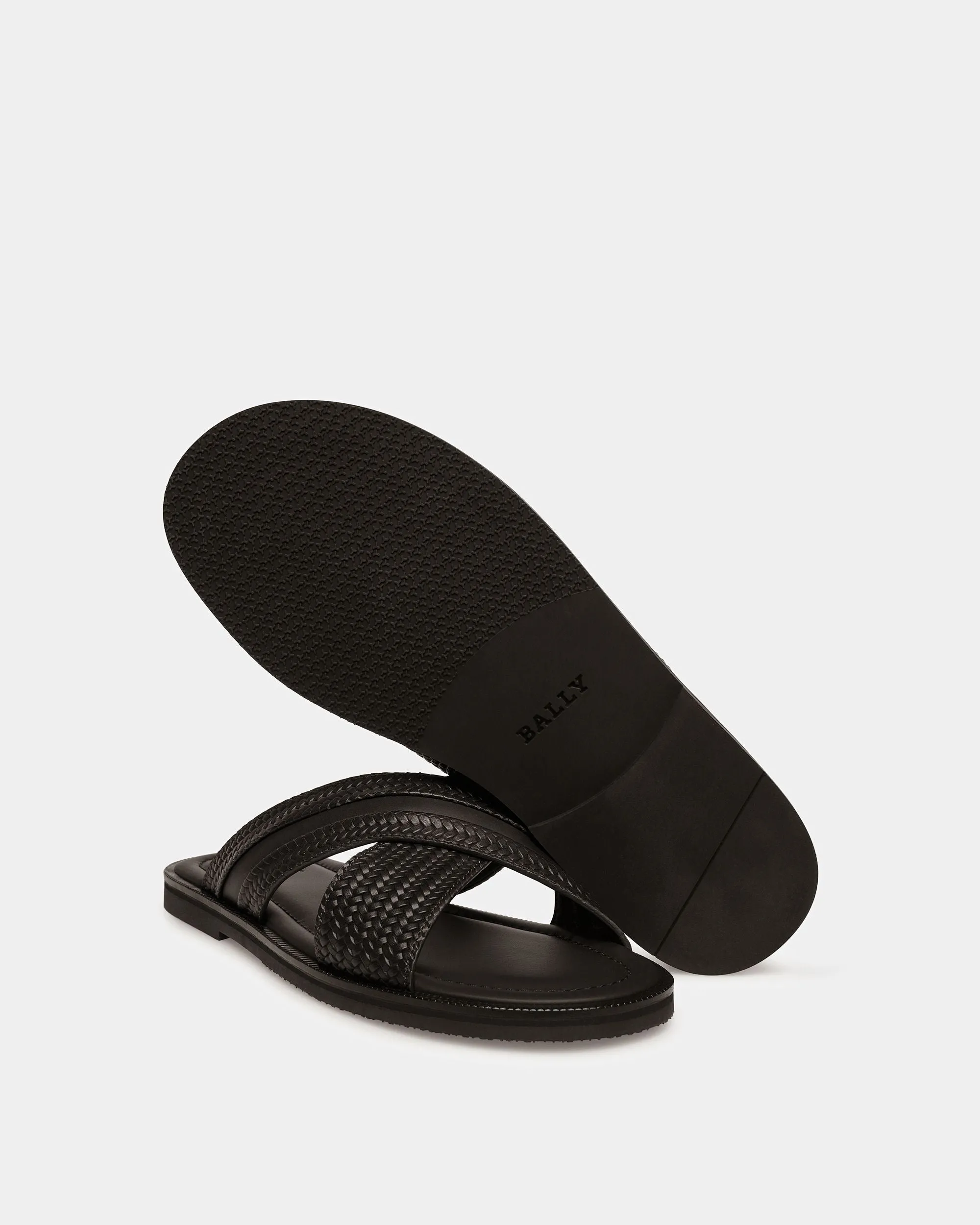Jabil Leather Sandals In Black