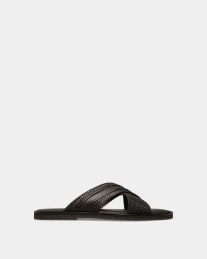 Jabil Leather Sandals In Black