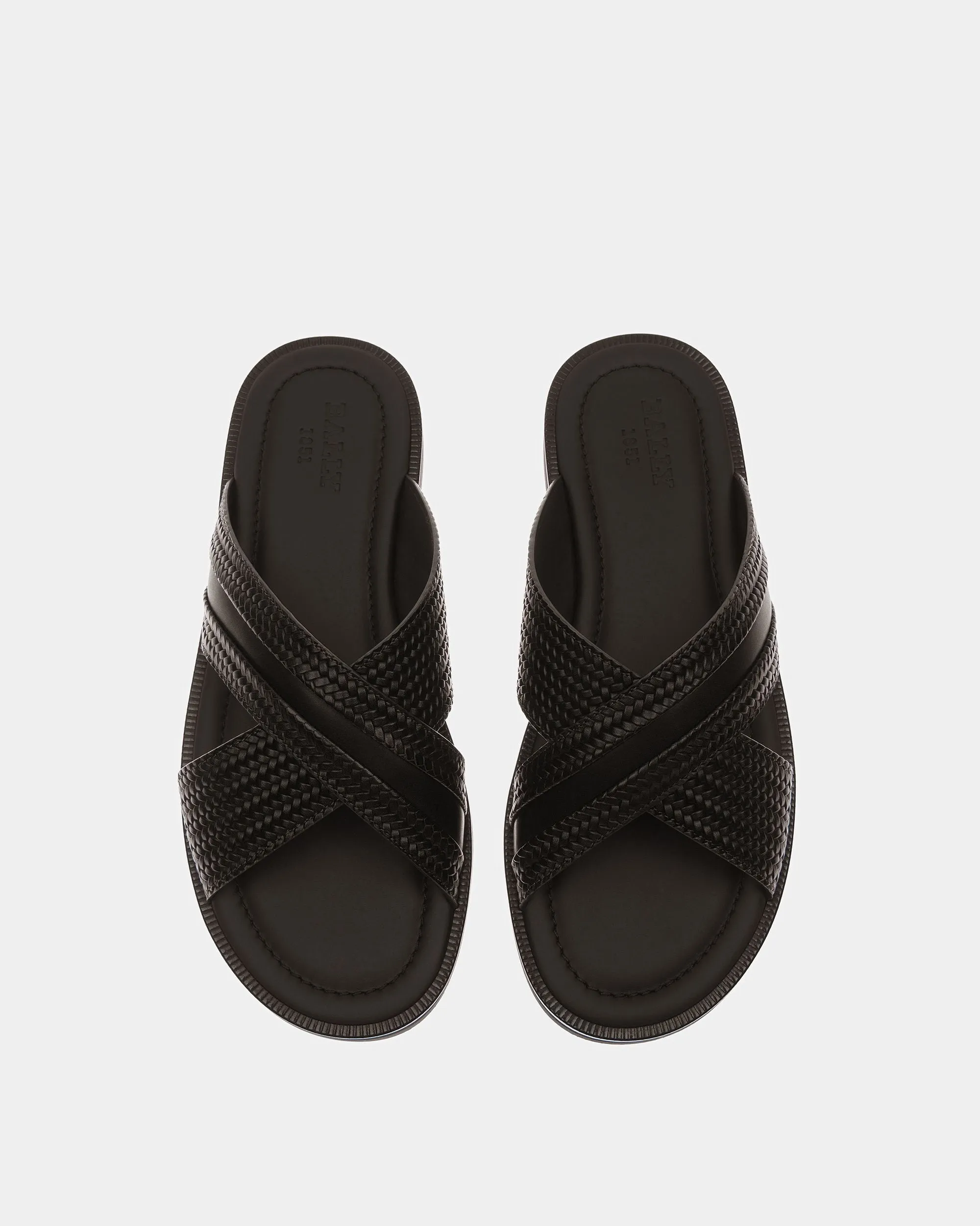 Jabil Leather Sandals In Black