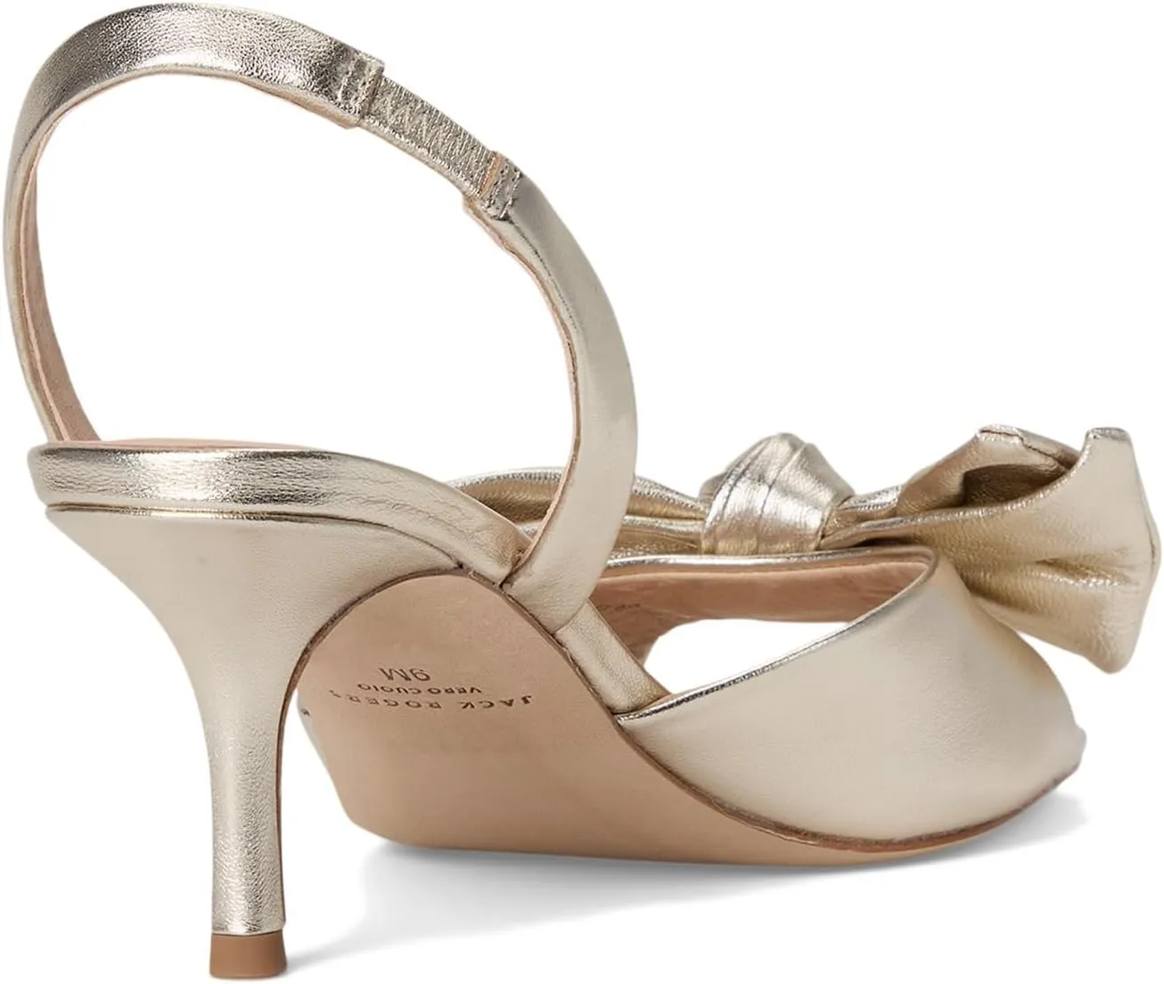Jack Rogers Women's Eloise Bow Slingback Heeled Sandal
