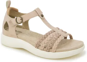 JBU Prague Women's Comfort Casual Adjustable Ankle Strap Flat Open Toe Classic Fashion Sandals