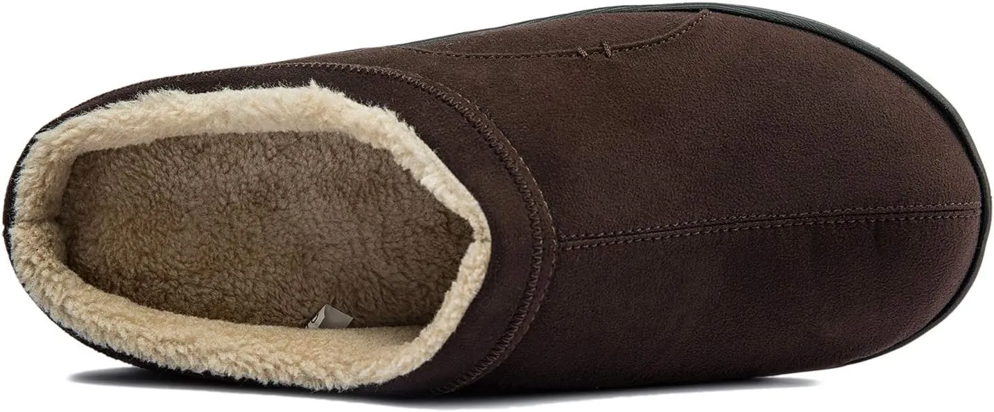 Josaywin Men's Memory Foam slippers Soft Plush Fleece Lining Slip On Indoor Outdoor House Shoes