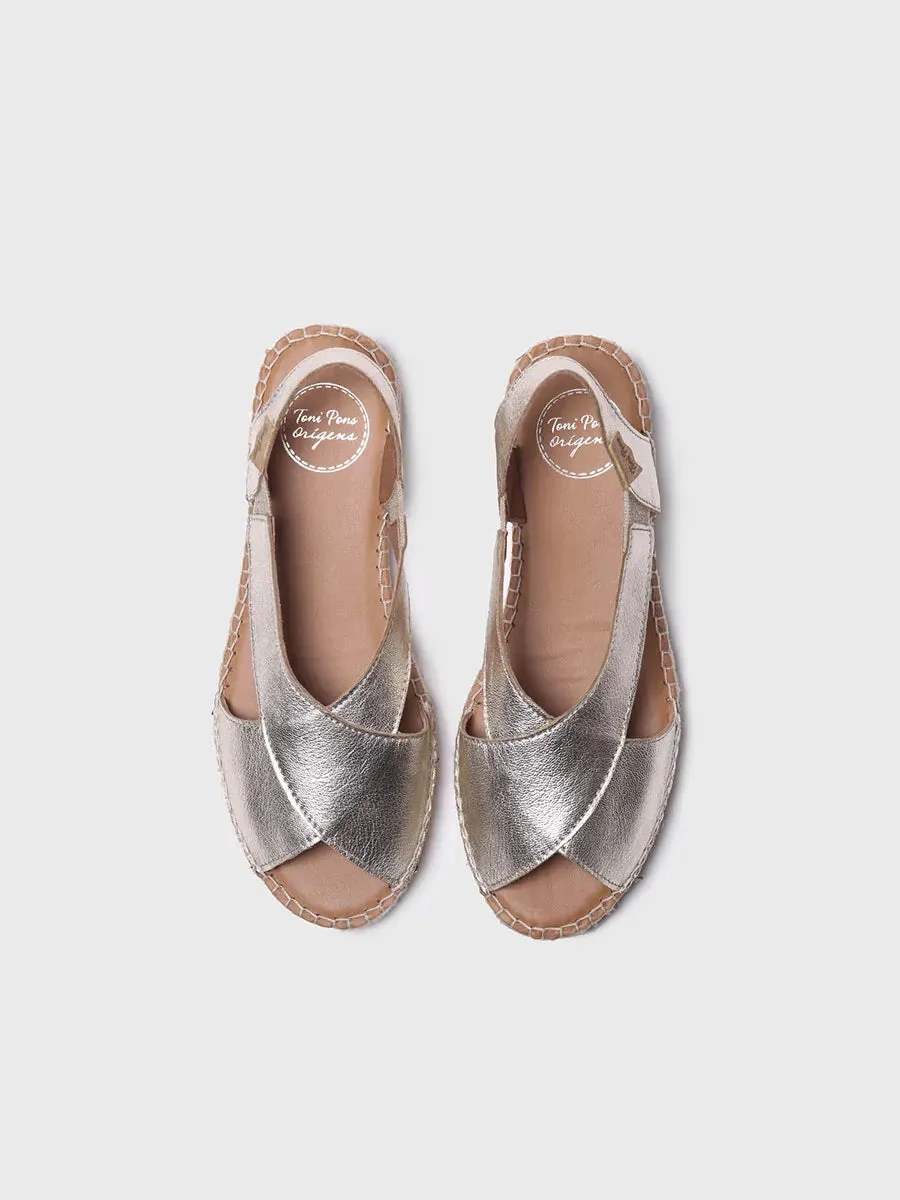 Jute cross sandal - ELDA-P