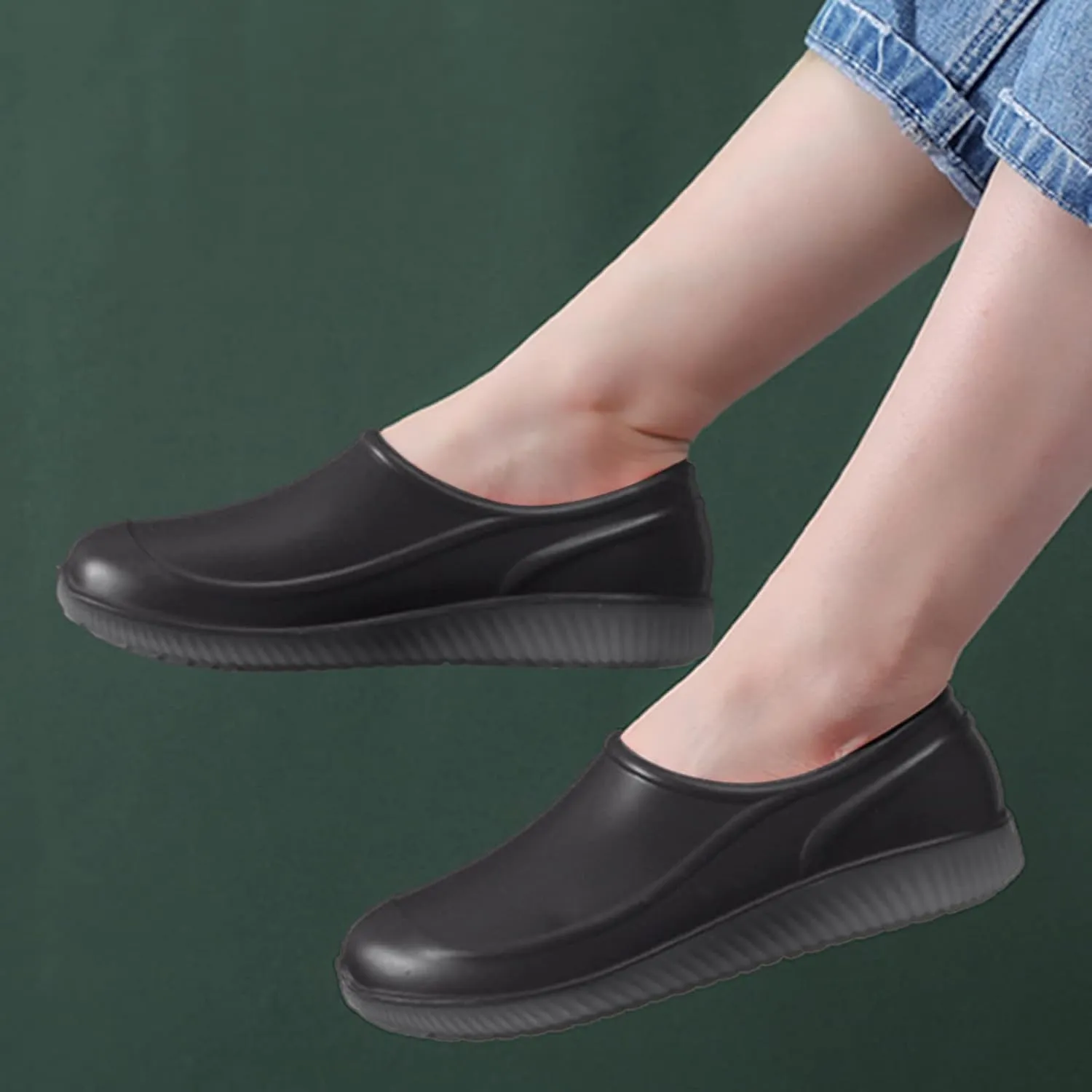 Kitchen Classic Work Boots Waterproo𝐟 Slip Resistan Clogs for Women, Men Slip On Lightweight Chef Shoes