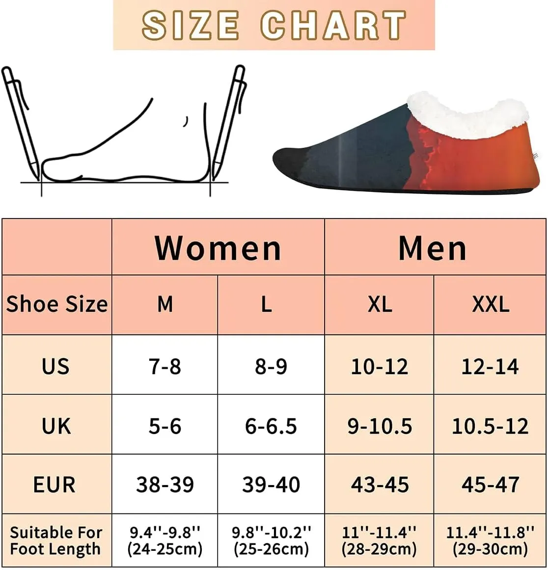KOBLEN Beautiful Twilight Mountain Slippers for Women House Shoes with Fleece Lining Wide Comfy Full Slippers Lightweight Cozy Loafer with Rubber Sole Unisex Slippers Adults for Indoor Outdoor