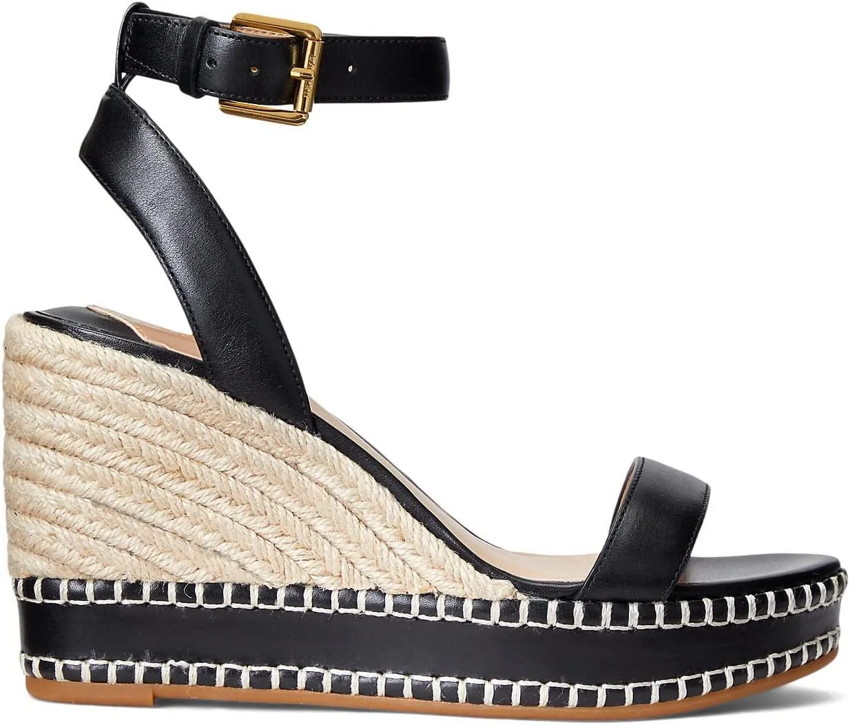 Lauren Ralph Lauren Women's Hilarie Burnished Leather Espadrille