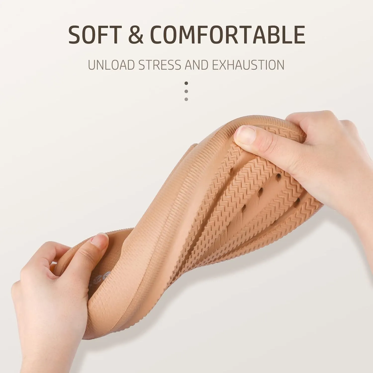 Leevar Cloud Slides for Women and Men - Soft, Comfy, Relax Cloud Slippers, Thick Sole, Non-slip Slides for Men, Easy to Clean, Shower, Swimming, Beach, Indoor and Outdoor Slides for Men
