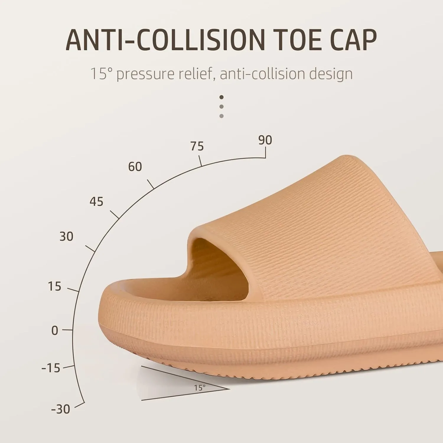 Leevar Cloud Slides for Women and Men - Soft, Comfy, Relax Cloud Slippers, Thick Sole, Non-slip Slides for Men, Easy to Clean, Shower, Swimming, Beach, Indoor and Outdoor Slides for Men