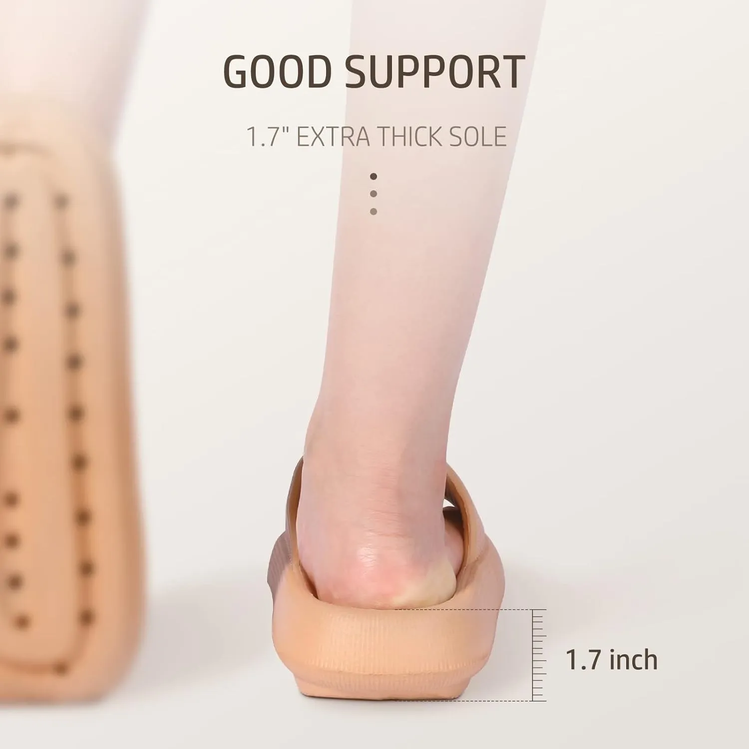 Leevar Cloud Slides for Women and Men - Soft, Comfy, Relax Cloud Slippers, Thick Sole, Non-slip Slides for Men, Easy to Clean, Shower, Swimming, Beach, Indoor and Outdoor Slides for Men