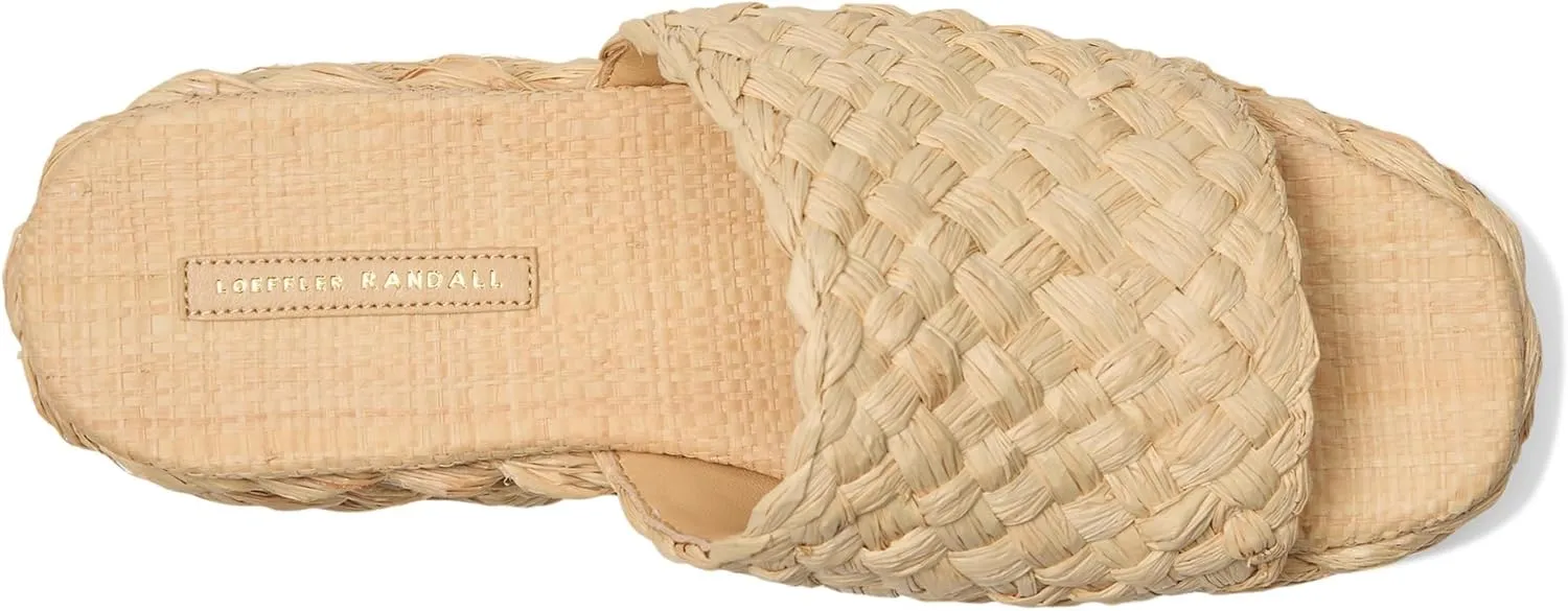 Loeffler Randall Women's Aaron Platform Raffia Mules