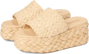 Loeffler Randall Women's Aaron Platform Raffia Mules