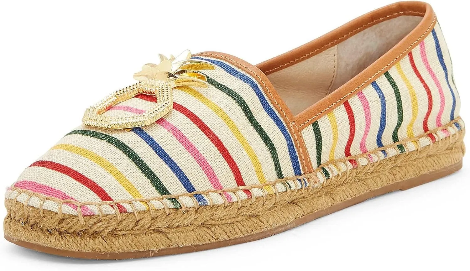 LOUISE ET CIE ADIGE vintage jute-wrapped sole skimmer Espadrille flat-RAINBOW
