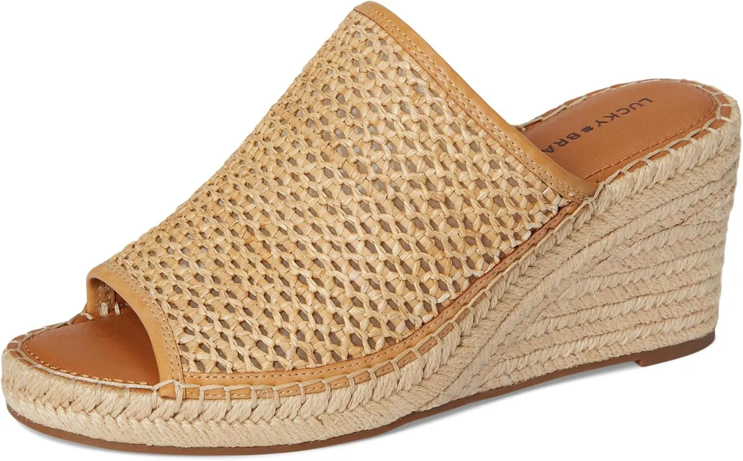 Lucky Brand Women's Cabriah Woven Espadrille Wedge Sandal