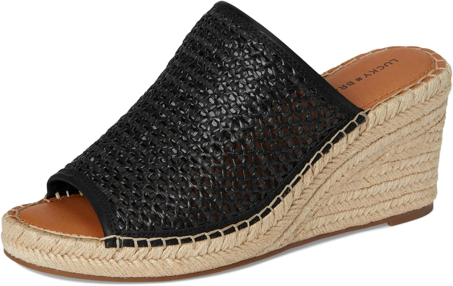 Lucky Brand Women's Cabriah Woven Espadrille Wedge Sandal