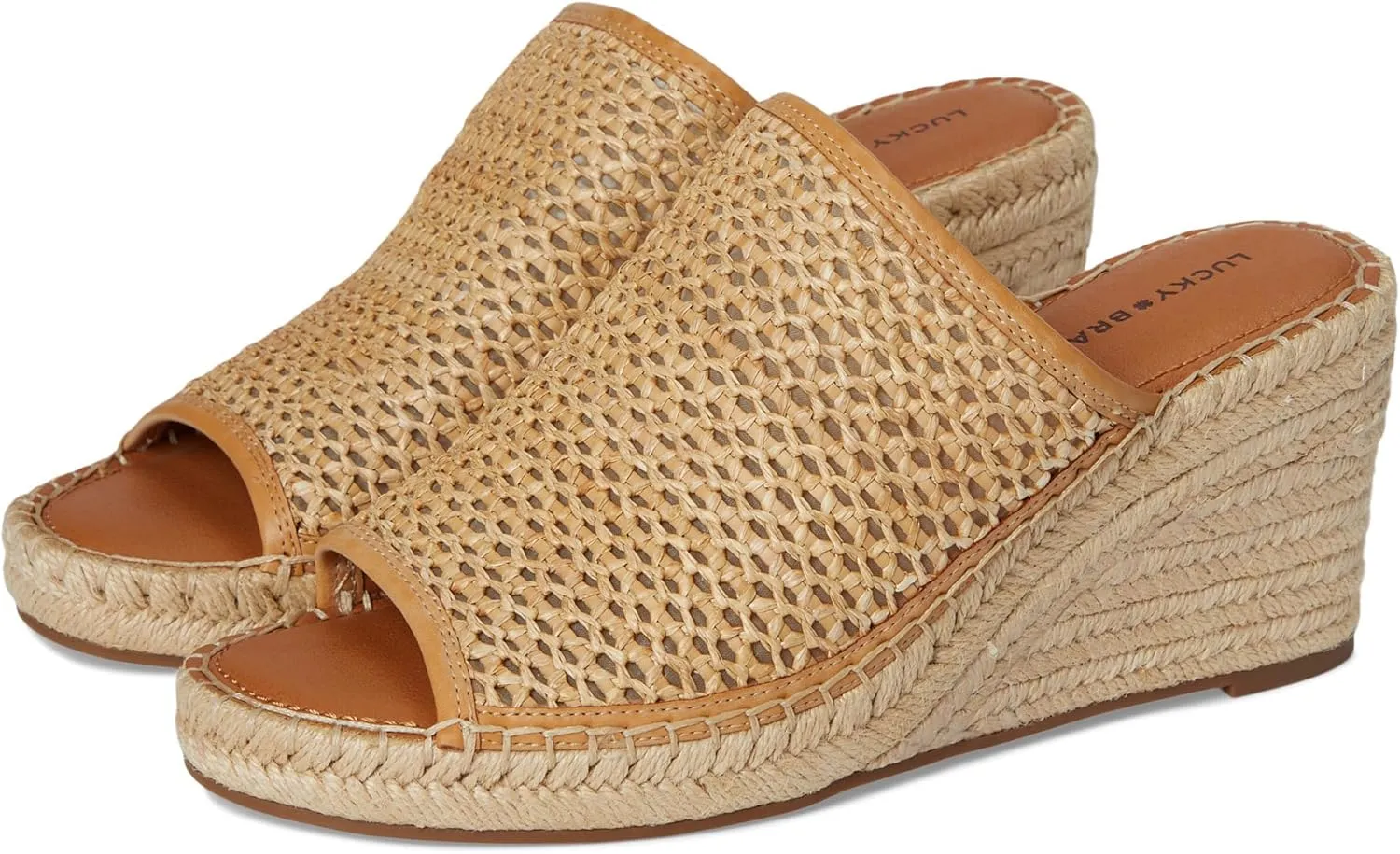 Lucky Brand Women's Cabriah Woven Espadrille Wedge Sandal