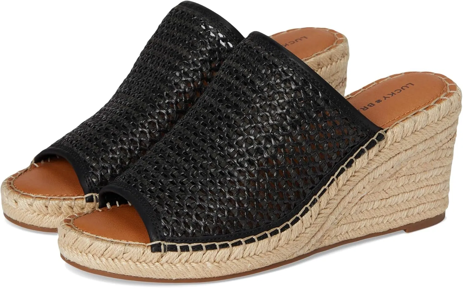 Lucky Brand Women's Cabriah Woven Espadrille Wedge Sandal