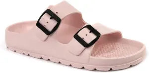 Luffymomo Adjustable Slip on Eva Double Buckle Slides Comfort Footbed Thong Sandals for Womens