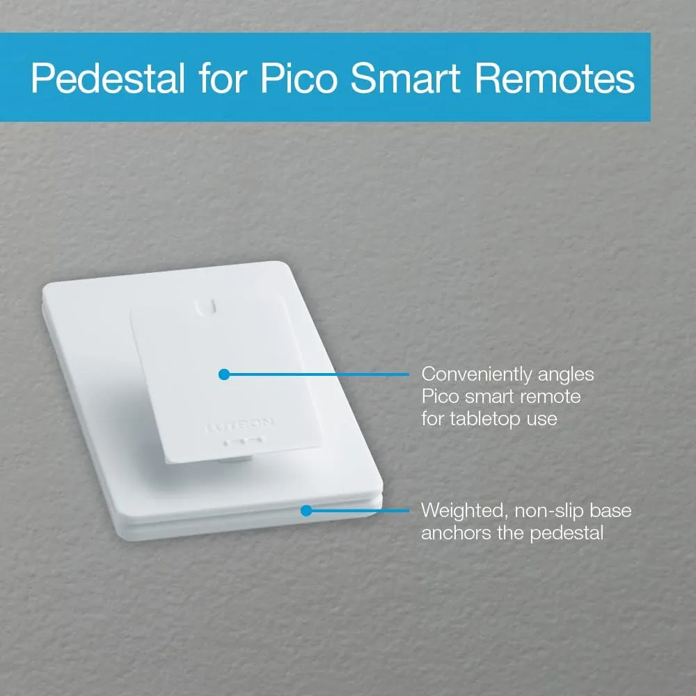 Lutron Caseta Smart Lighting Pedestal for Pico Remote, L-PED1-WH, White