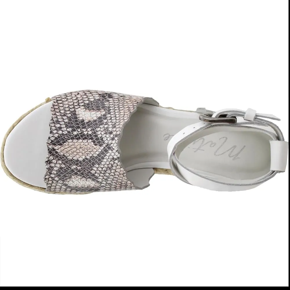 Matisse Womens Roma Cheetah Ankle Strap Espadrille Casual Sandals Casual High Heel 3" & Up - Black