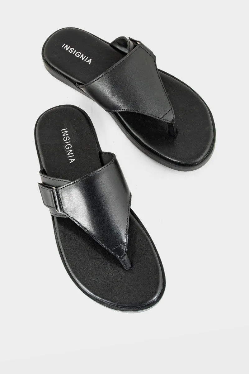 Men Casual Thong MO3014-Black