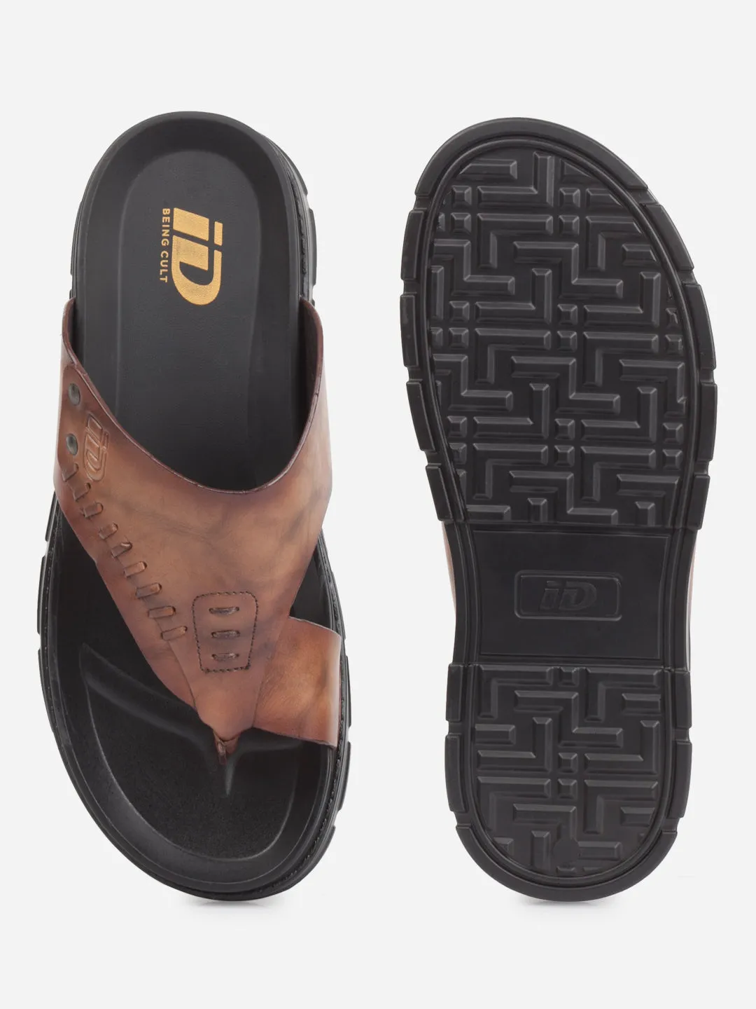 Men's Brown Smart Casual Thong Sandal (ID4245)