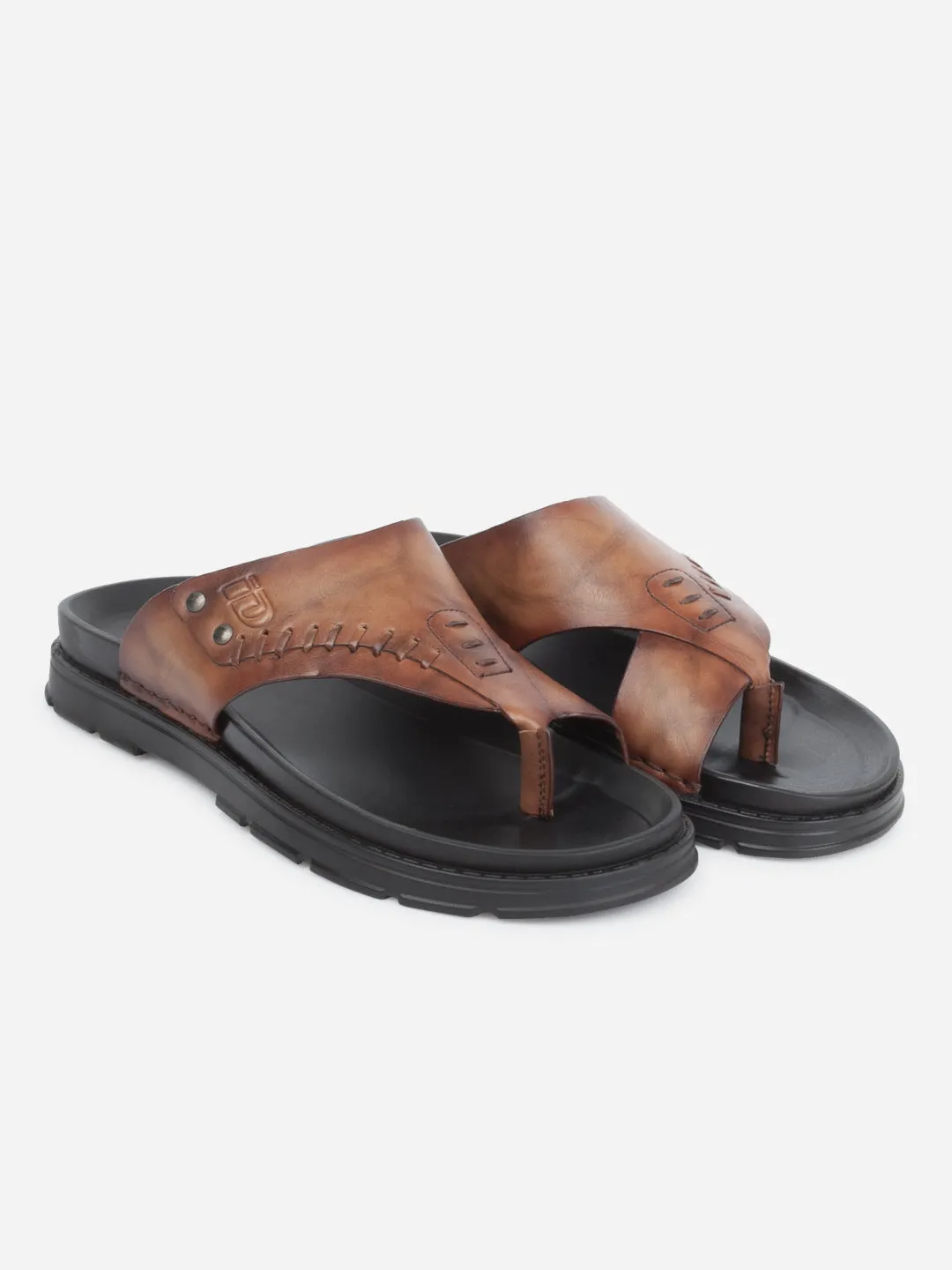 Men's Brown Smart Casual Thong Sandal (ID4245)